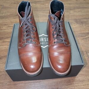 Thursday Boot Company Vanguard Men's Brown Leather Boots Size 8.5 D